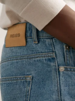 Reiss Light Blue Wash Broadway Loose-Fit Jeans