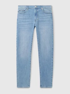 Reiss Light Blue Wash Picton Cotton-Stretch Slim-Fit Jeans