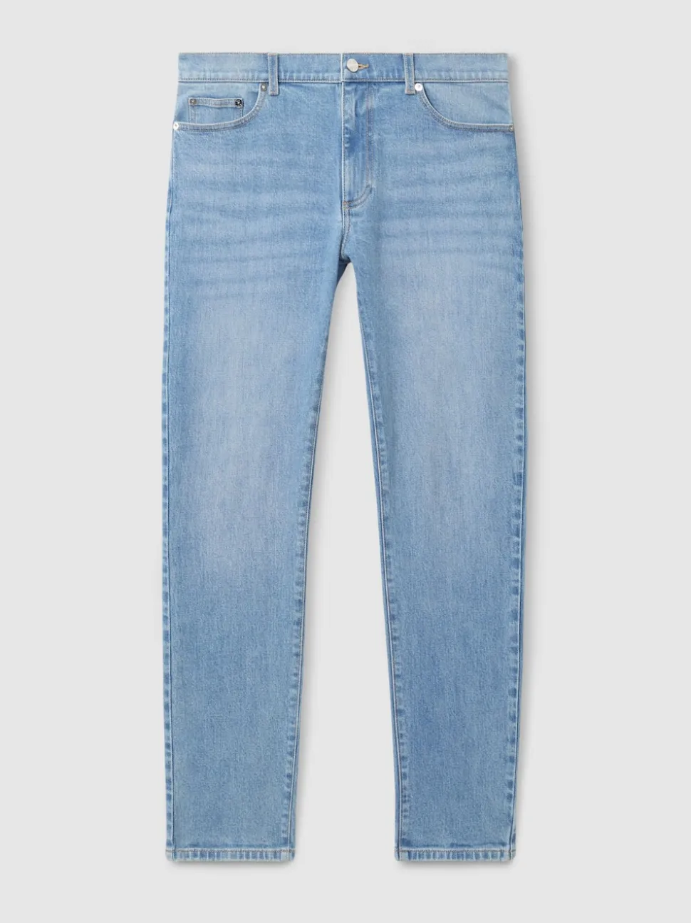 Reiss Light Blue Wash Picton Cotton-Stretch Slim-Fit Jeans