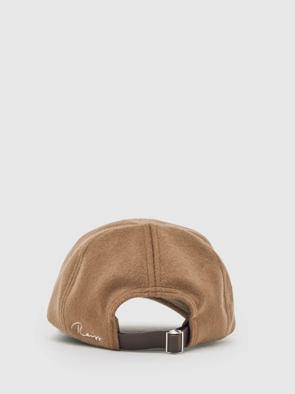 Reiss Light Brown Sable Wool-Blend Baseball Cap