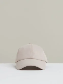 Reiss Light Camel Paco Jersey Logo-Embroidered Baseball Cap