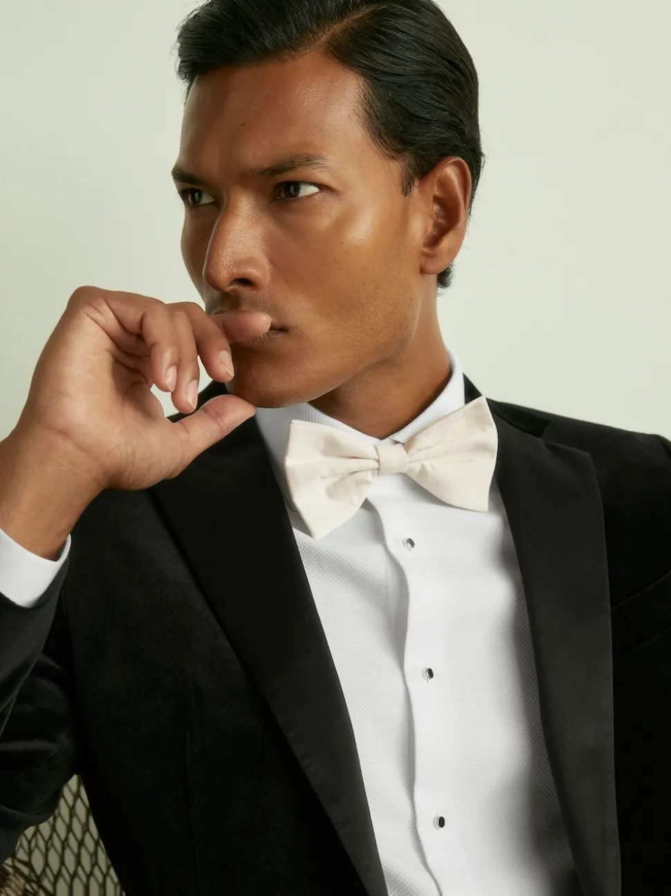 Reiss Light Ivory Boyle Tie