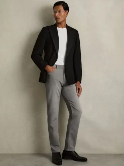 Reiss Light Washed Grey Picton Cotton-Stretch Slim-Fit Jeans