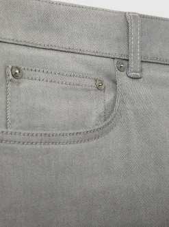 Reiss Light Washed Grey Picton Cotton-Stretch Slim-Fit Jeans