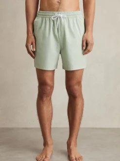Reiss Mint Green Cliff Drawstring Swim Shorts