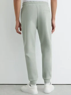 Reiss Mint Green Premier Stretch-Jersey Tailored Joggers