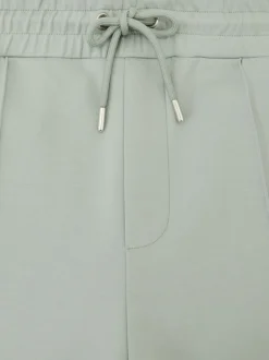 Reiss Mint Green Premier Stretch-Jersey Tailored Joggers