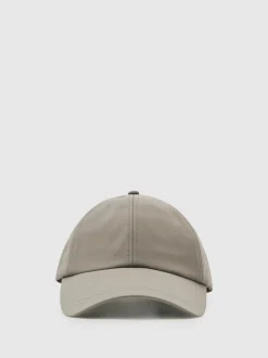 Reiss Mushroom Brown Brogan Embroidered Logo Tech Baseball Cap