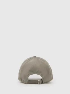 Reiss Mushroom Brown Brogan Embroidered Logo Tech Baseball Cap