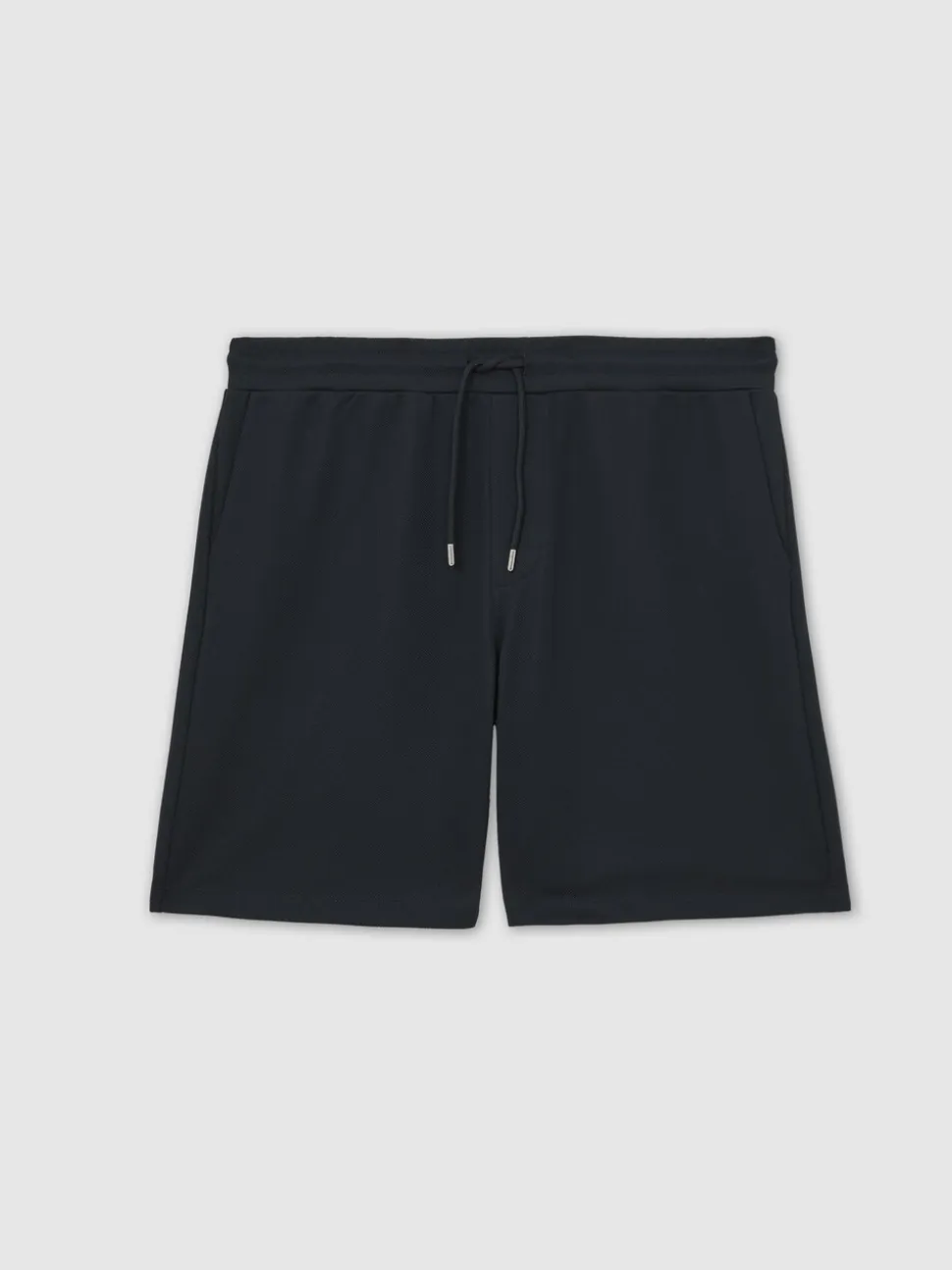 Reiss Navy Angus Textured Drawstring Shorts