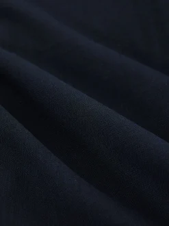 Reiss Navy Belmont Db Double-Breasted Textured Suit Blazer Tailored-Fit With Wool