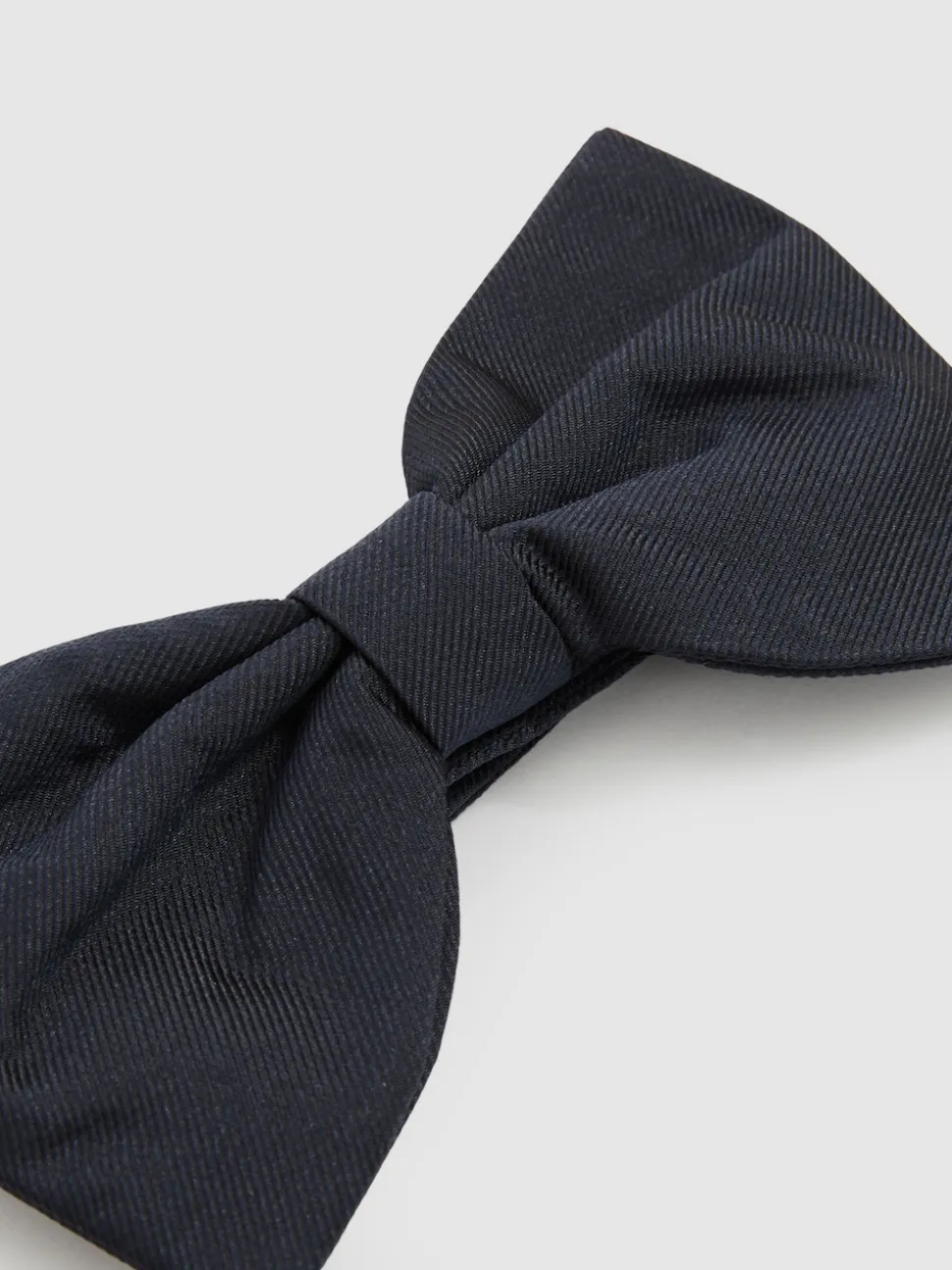 Reiss Navy Boyle Grosgrain Silk Bow Tie