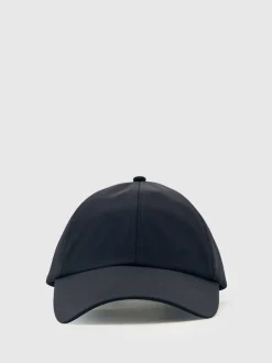 Reiss Navy Brogan Embroidered Logo Tech Baseball Cap