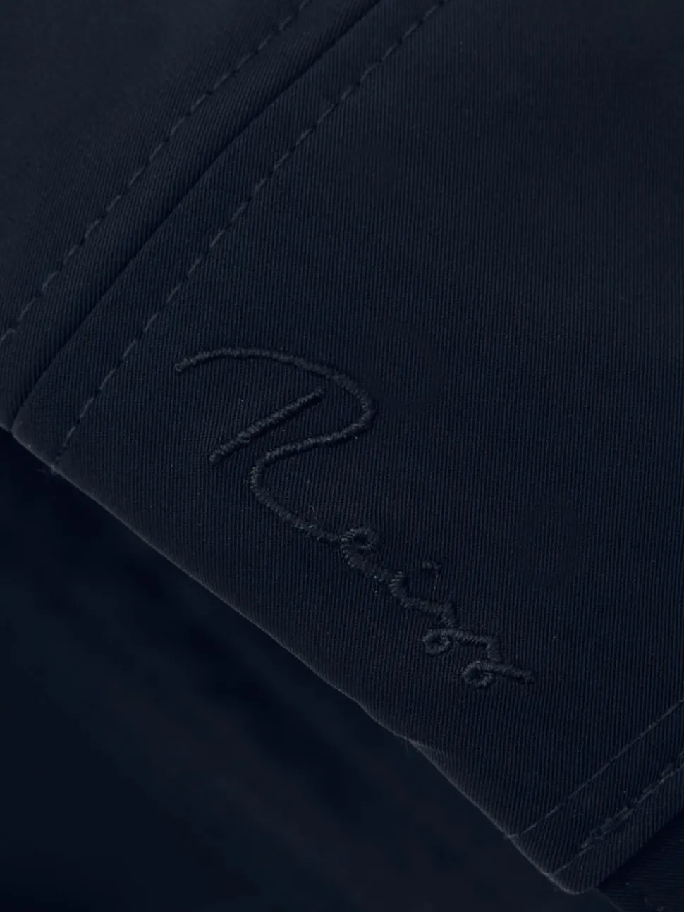 Reiss Navy Brogan Embroidered Logo Tech Baseball Cap