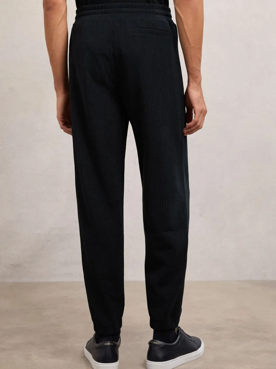Reiss Navy Caldera Corduroy Drawstring Joggers