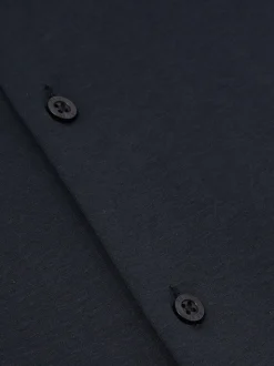 Reiss Navy Duke Air-Water Cotton Slim-Fit Shirt