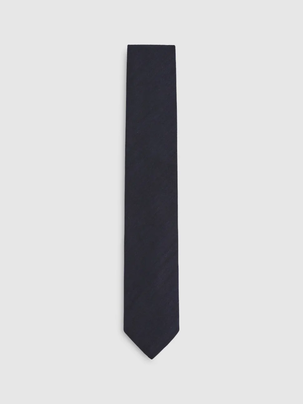 Reiss Navy Falco Silk Blend Textured Tie