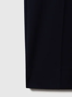 Reiss Navy Found Stretch Slim Fit Drawstring Trousers