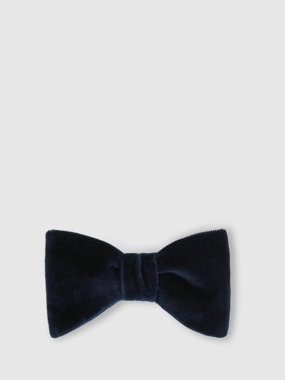 Reiss Navy Hike Velvet Bow Tie