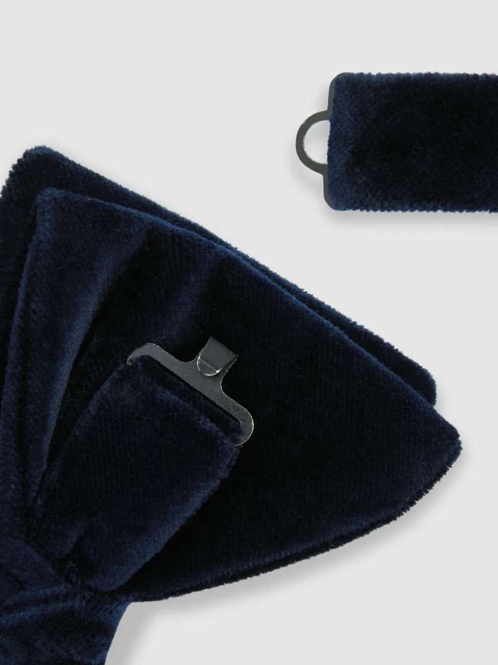 Reiss Navy Hike Velvet Bow Tie