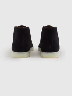 Reiss Navy Loftus Suede Chukka Boots