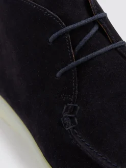 Reiss Navy Loftus Suede Chukka Boots