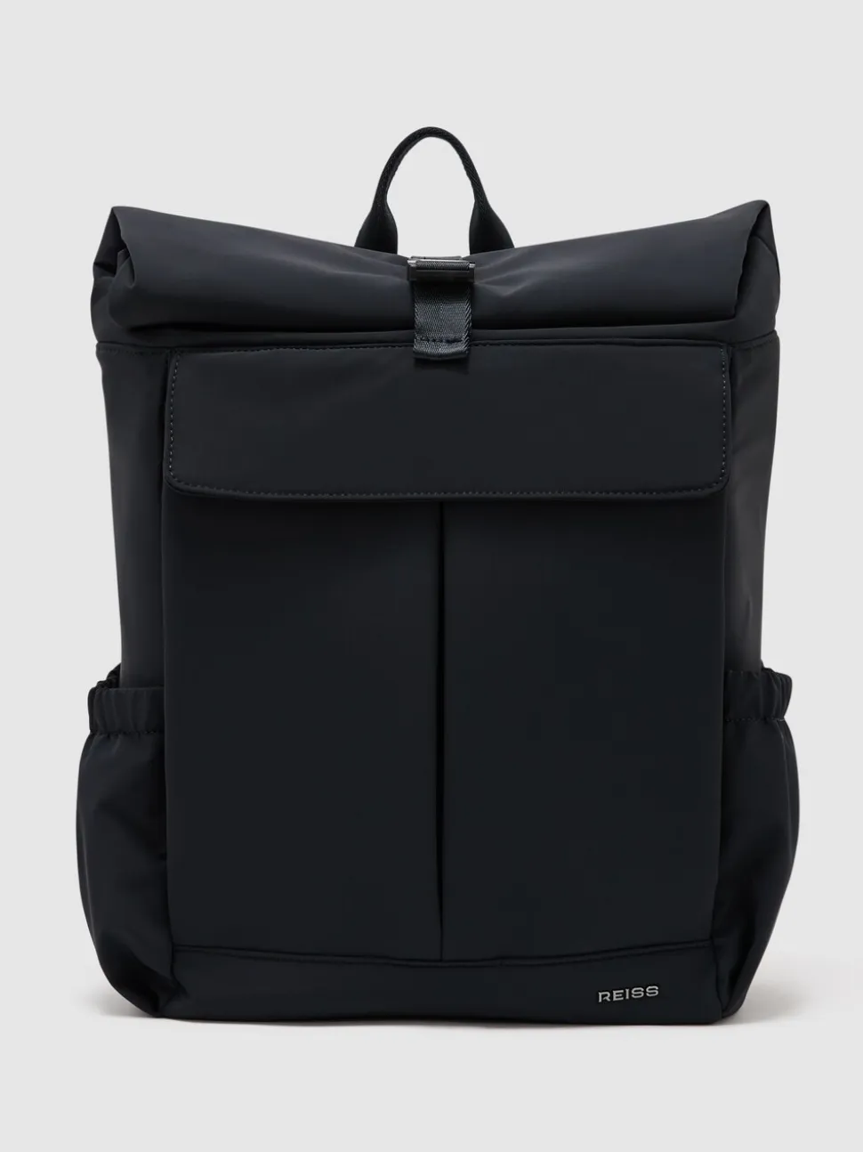 Reiss Navy Pascal Technical Roll-Top Backpack