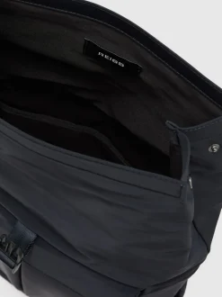 Reiss Navy Pascal Technical Roll-Top Backpack