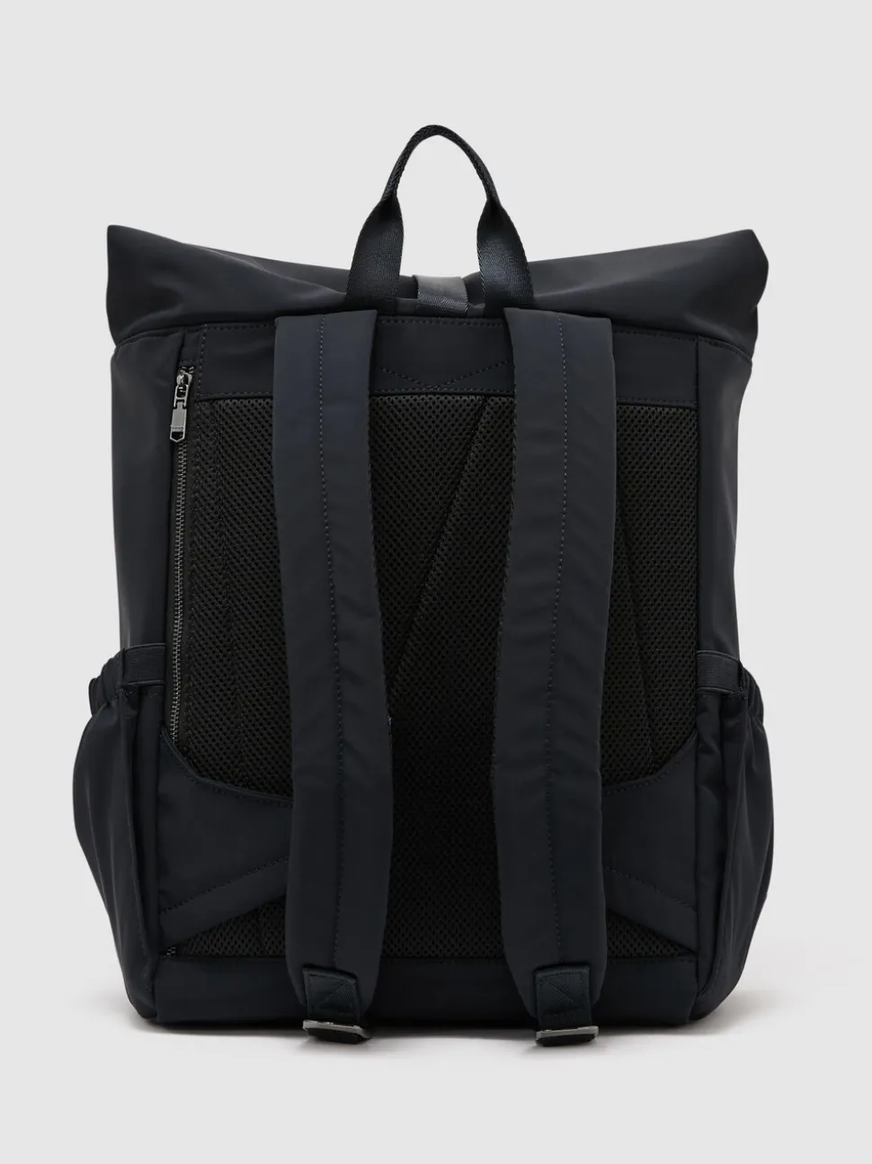 Reiss Navy Pascal Technical Roll-Top Backpack