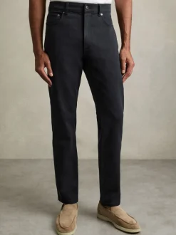Reiss Navy Picton Cotton-Stretch Slim-Fit Jeans