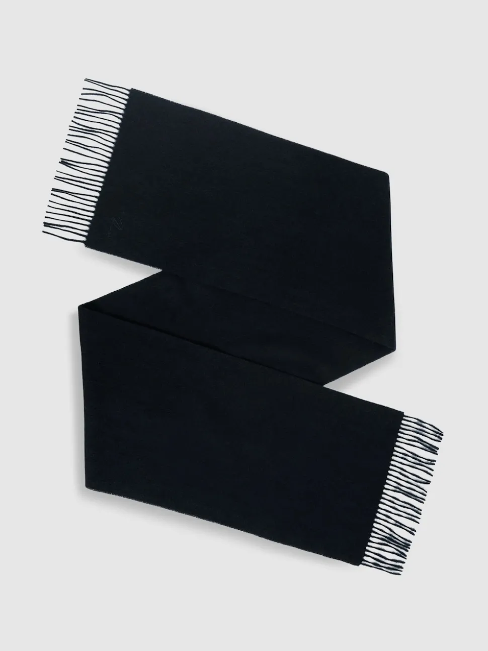 Reiss Navy Picton Wool and Cashmere Scarf