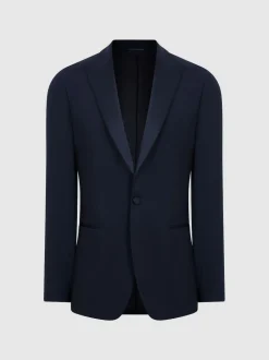 Reiss Navy Poker Modern Fit Performance Dinner Jacket