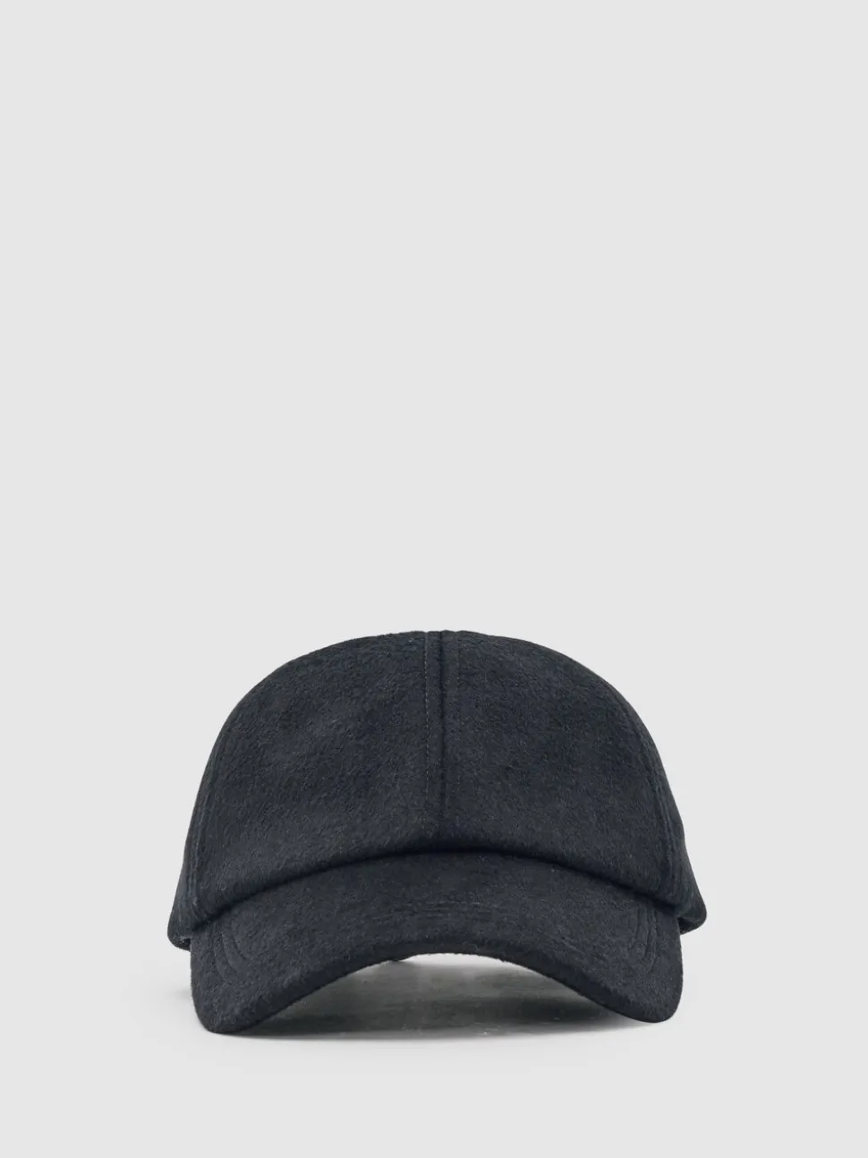Reiss Navy Sable Wool-Blend Baseball Cap