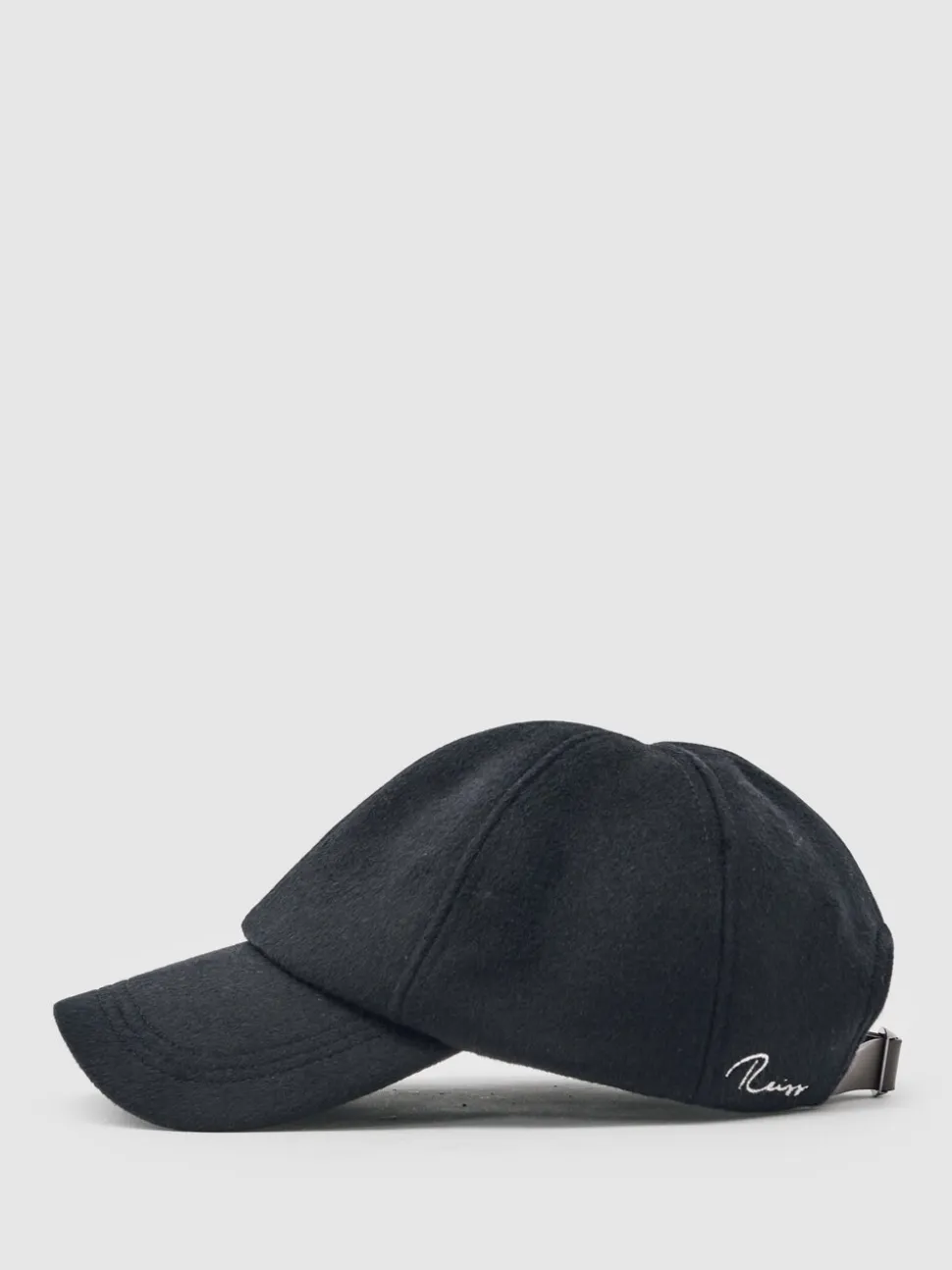 Reiss Navy Sable Wool-Blend Baseball Cap