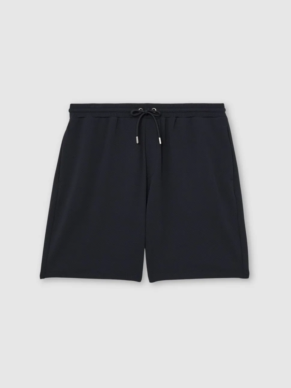 Reiss Navy Tavolla Textured Drawstring Shorts