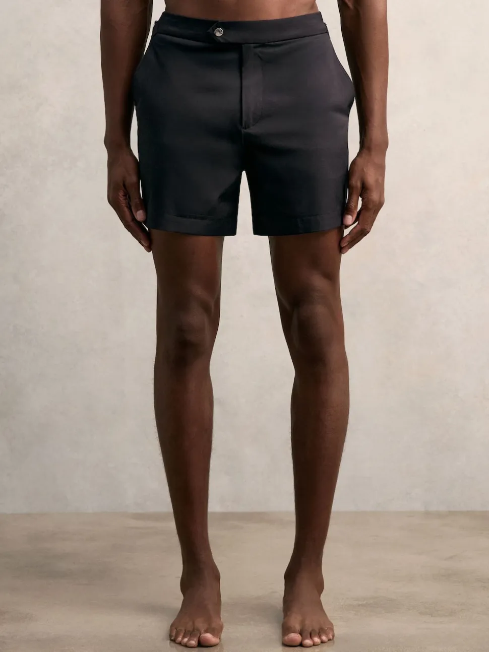 Reiss Navy/Blue Stripe Sol Stripe Side Adjuster Swim Shorts