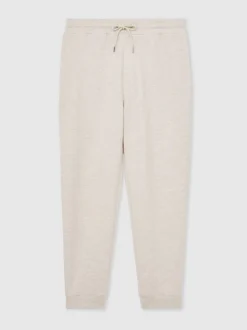 Reiss Oatmeal Bell Jersey Drawstring Cuffed Joggers