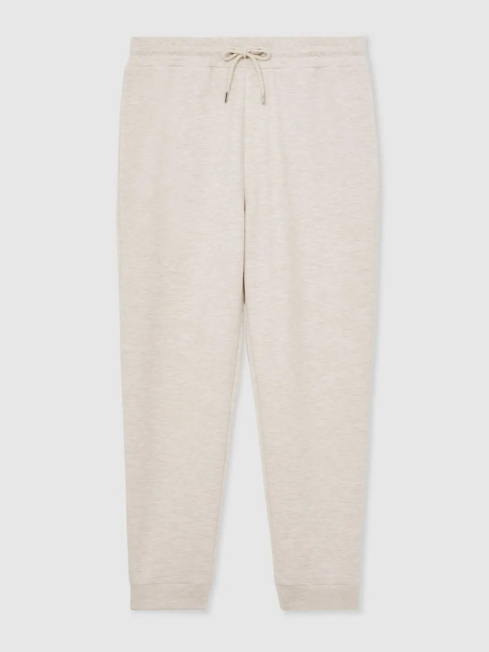Reiss Oatmeal Bell Jersey Drawstring Cuffed Joggers