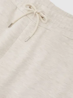 Reiss Oatmeal Bell Jersey Drawstring Cuffed Joggers