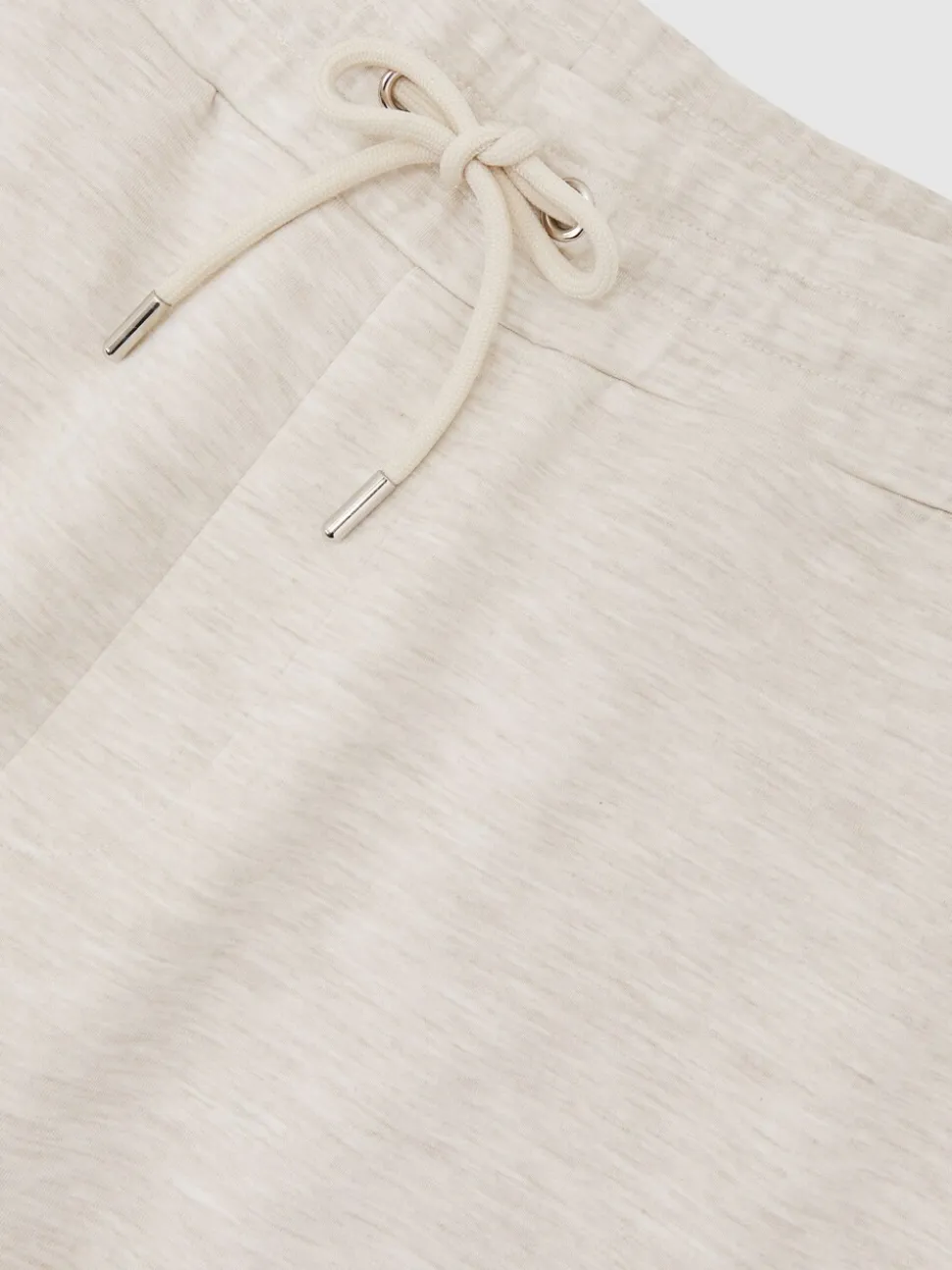 Reiss Oatmeal Bell Jersey Drawstring Cuffed Joggers