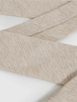Reiss Oatmeal Donato Wool-Silk Textured Tie