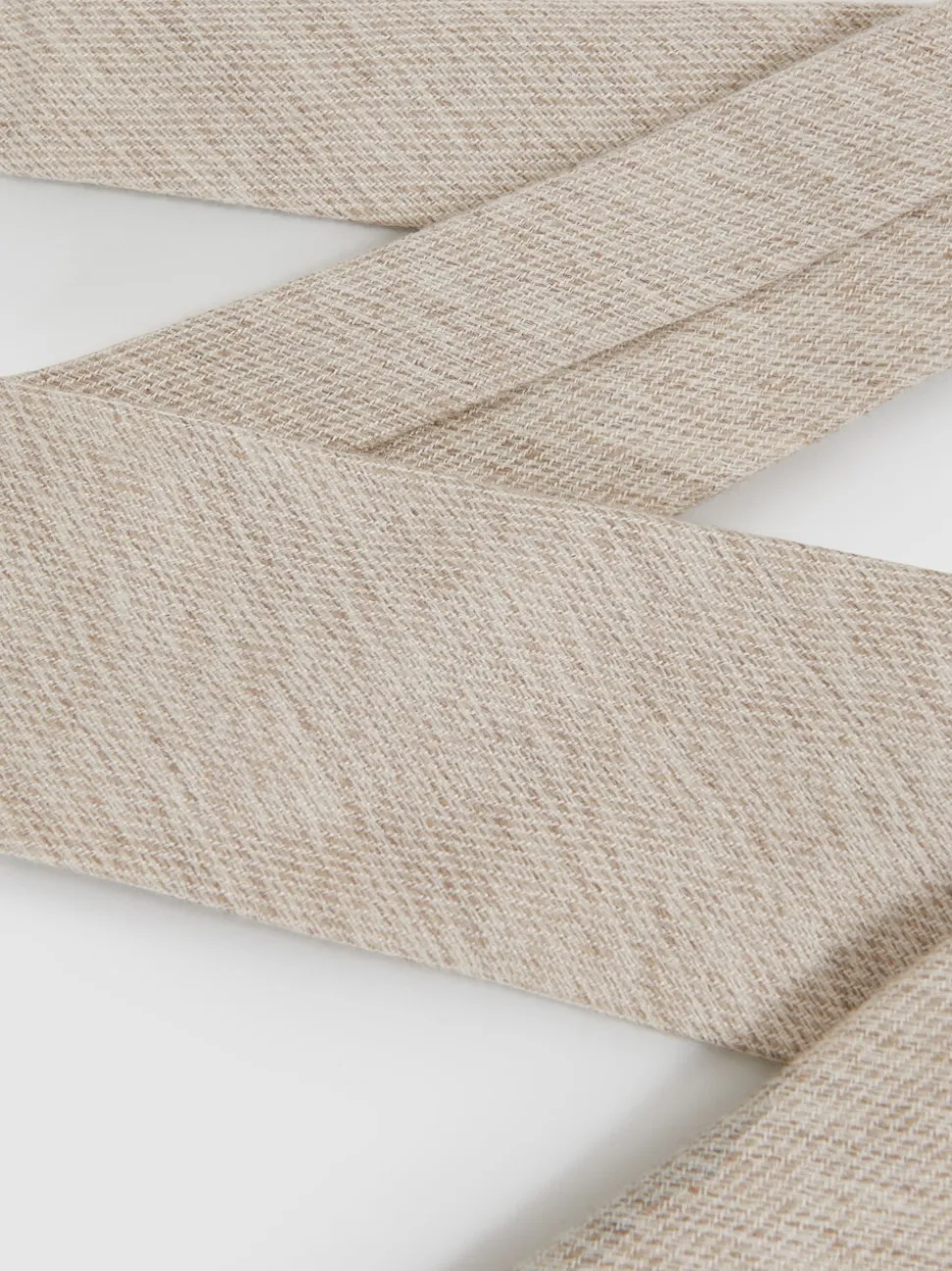 Reiss Oatmeal Donato Wool-Silk Textured Tie