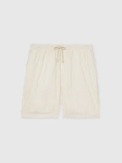 Reiss Off White Serra Reiss | Ché Fringed-Wave Shorts