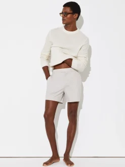 Reiss Off White Sun Side-Adjuster Swim Shorts