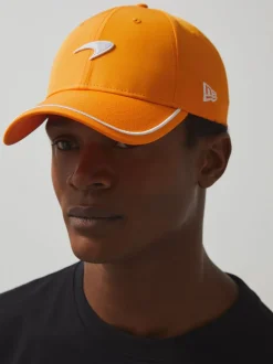 Reiss Papaya Orange 9Forty McLaren F1 Team Speedmark Logo Cap Unisex Fit