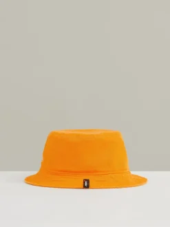 Reiss Papaya Orange Tapered Unisex Fit McLaren Racing Cotton Bucket Hat