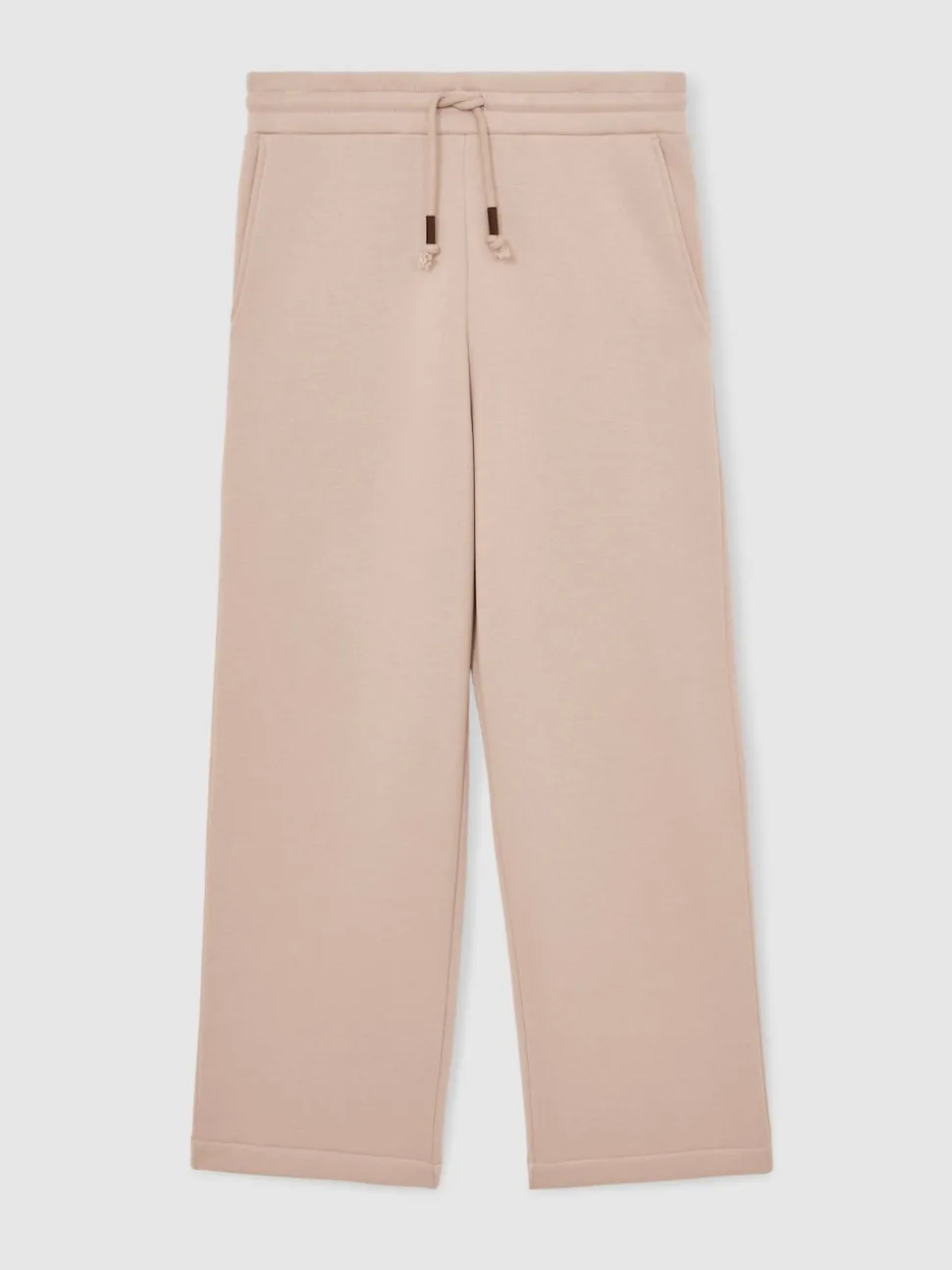 Reiss Pink Monterey Cotton-Blend Fleece-Back Joggers