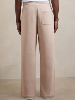 Reiss Pink Monterey Cotton-Blend Fleece-Back Joggers