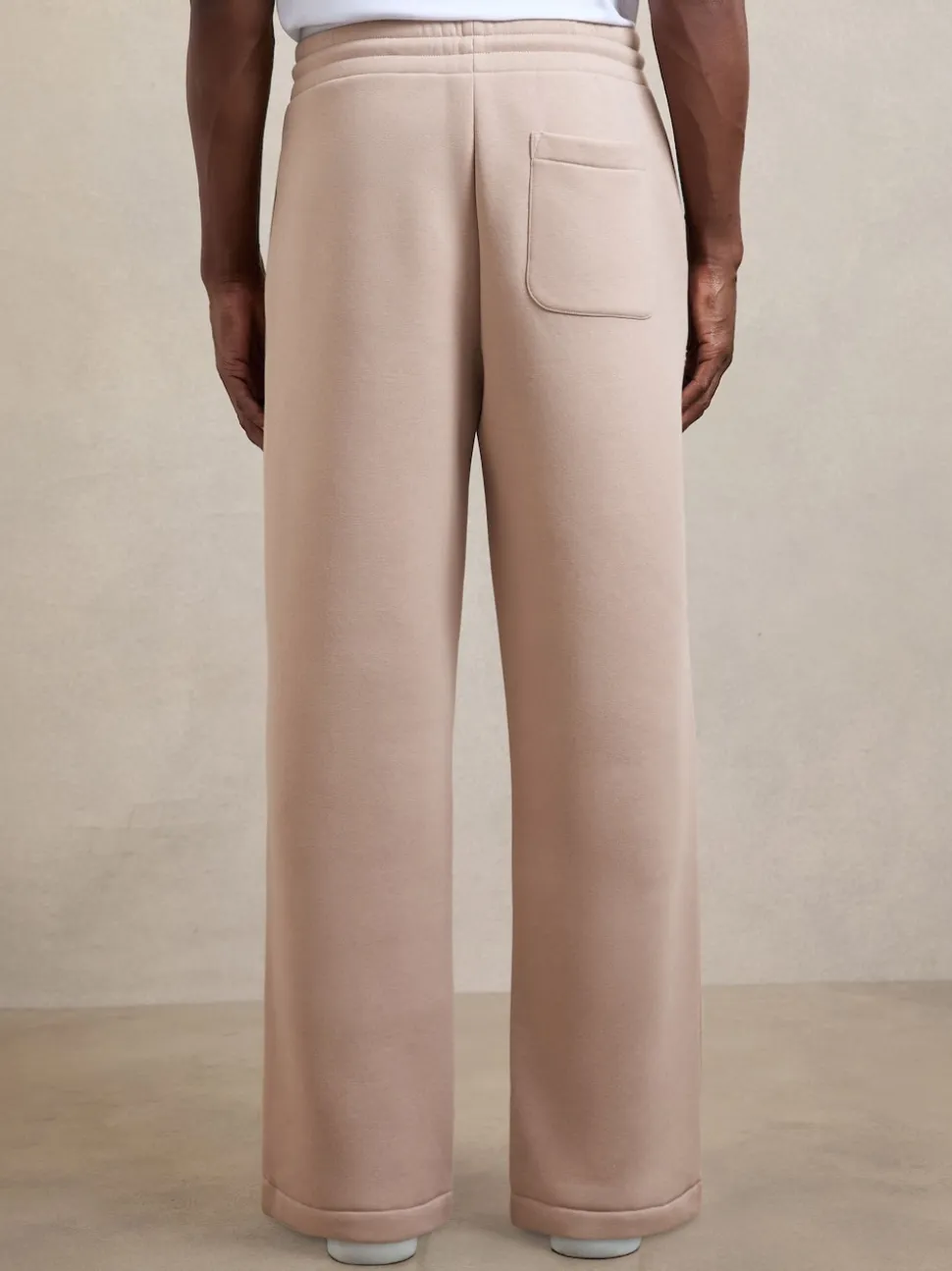 Reiss Pink Monterey Cotton-Blend Fleece-Back Joggers