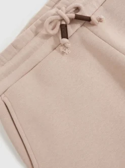 Reiss Pink Monterey Cotton-Blend Fleece-Back Joggers